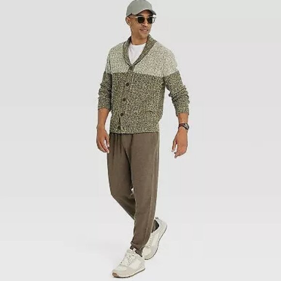 Goodfellow & Co. Green Collared Sweater Cardigan - Picture 1 of 2